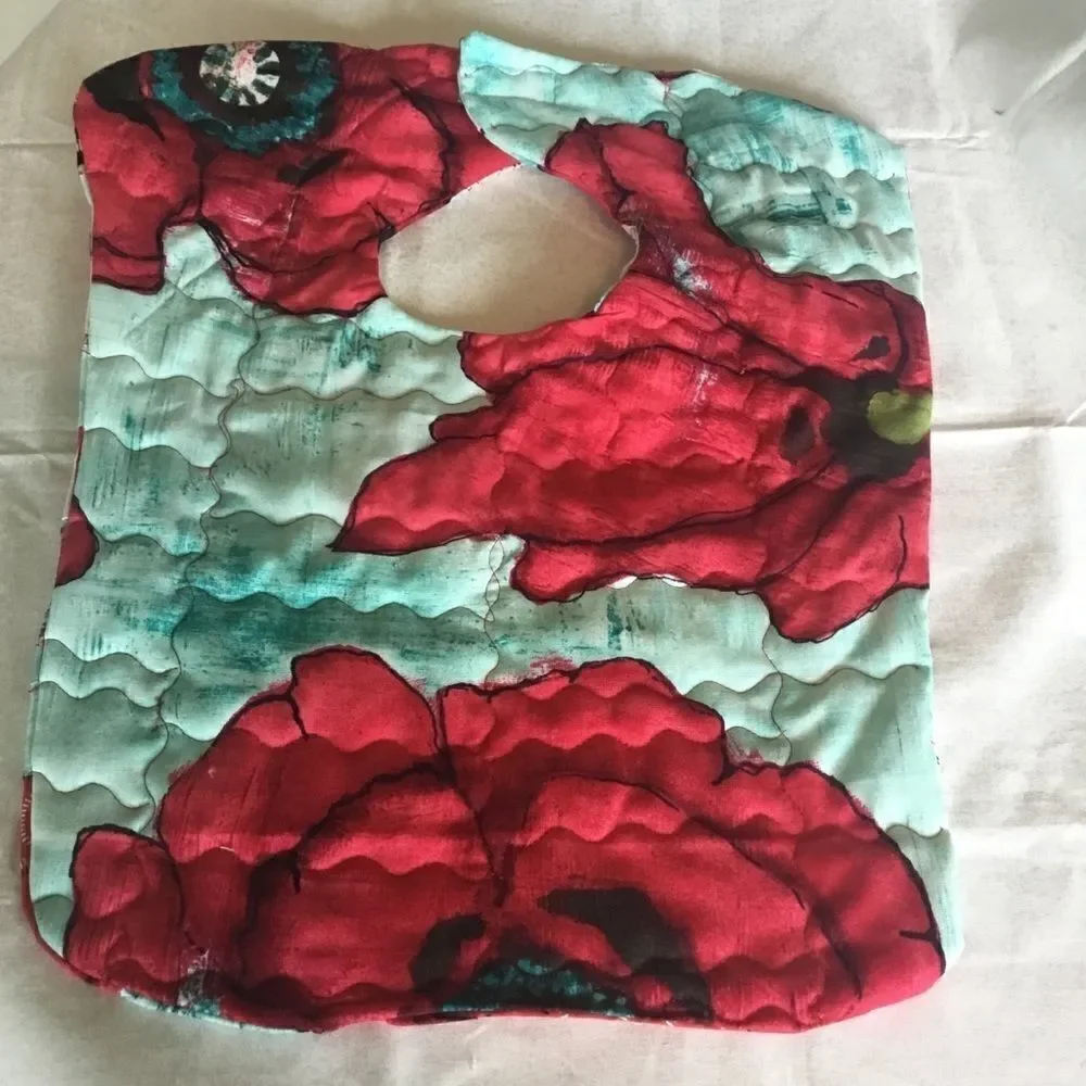 3/$25 or $12 ea.  NWT Handmade Quilted Reversible Baby Bib
